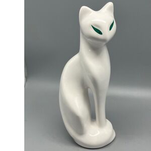 Vintage Mid Century  Made in‎ Brazil Siamese Ceramic Cat Statue/Figurine